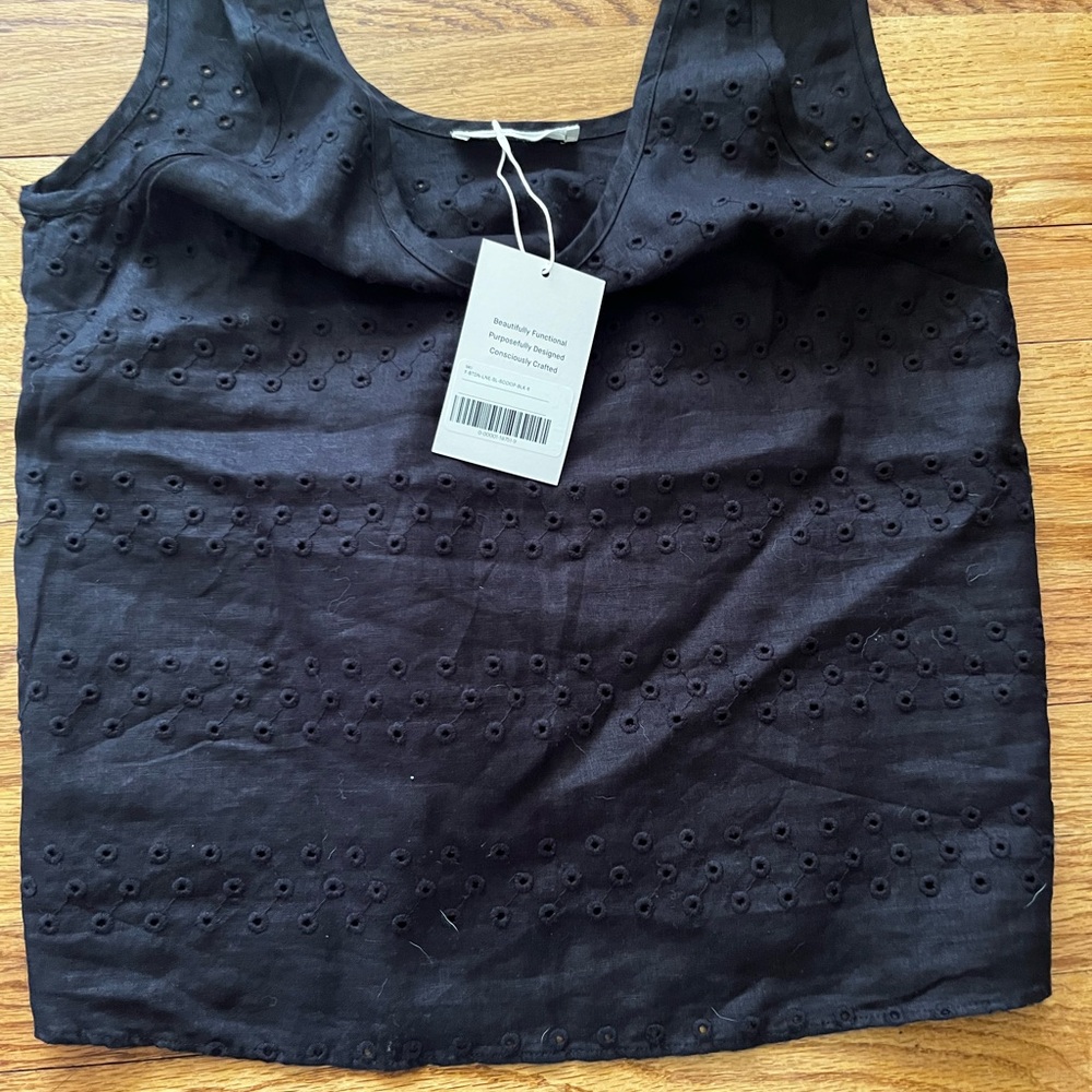 Everlane Black Boxy Sleeveless Tank Top
